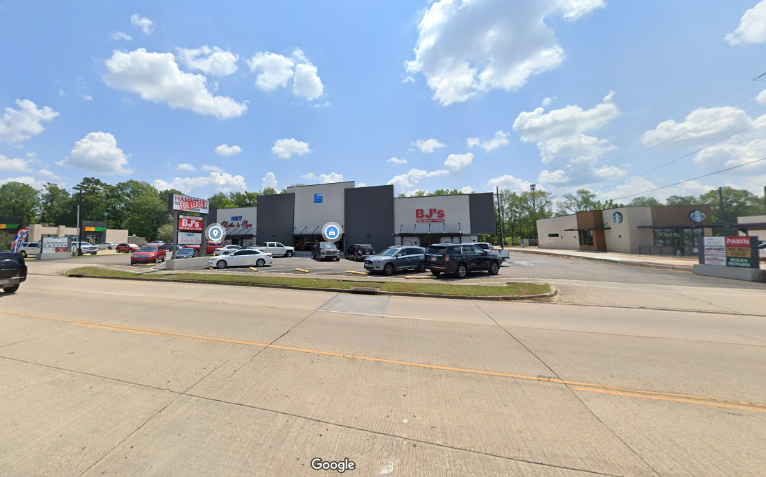 Street view of the BJ’s Pawn Shop storefront in Hammond, Louisiana