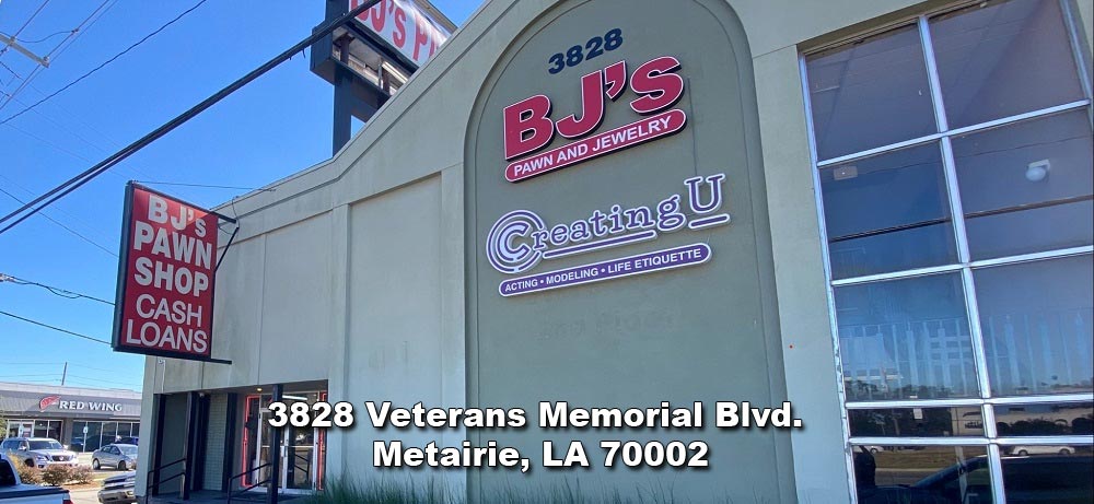 BJ's Pawn Shop Metairie storefront — 3828 Veterans Blvd, Metairie, LA 70002